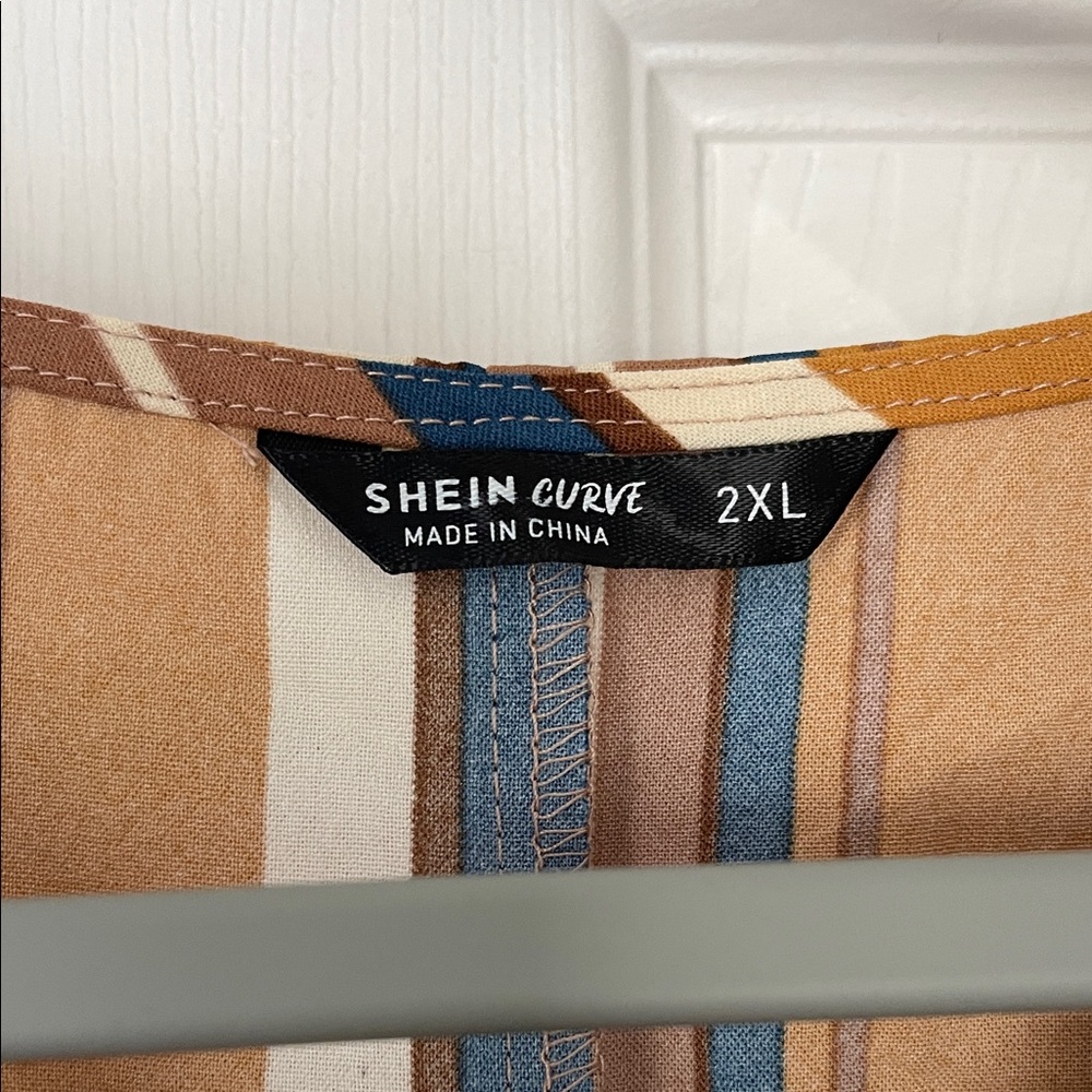 SHEIN Multicolor Striped Midi Dress - Picture 2 of 5